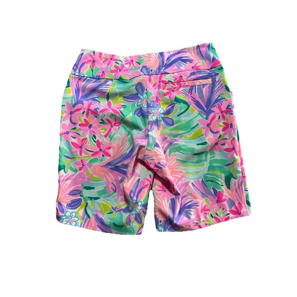 Lilly Pulitzer Luxletic Reid Pull On Golf Shorts Women 6 Calla Lilly Pink Resort - Picture 4 of 10